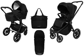 MUUVO Quick 4.0 - wózek wielofunkcyjny, zestaw 2w1 | Classic Black (+ ADAPTERY)