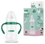 NENO Bottle 240 - butelka do karmienia i nauki picia ze smoczkiem | 240 ml