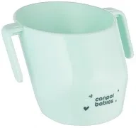 CANPOL BABIES Smart Cup - sprytny kubek do nauki picia z uchwytami 12 m+ | Turkusowy