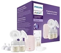 PHILIPS AVENT Premium - elektroniczny laktator podwójny z butelkami 125 ml 