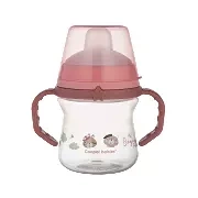 CANPOL BABIES - kubek z silikonowym ustnikiem FirstCup 150ml | BONJOUR PARIS różowy