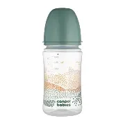 CANPOL BABIES -  Butelka antykolkowa EasyStart 240ml | MOUNTAINS zielona