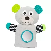 CANPOL BABIES - pluszowa pacynka z gryzakiem | BEARS