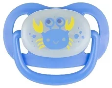 CANPOL BABIES Love & Sea - smoczek uspokajający silikon 0-6 m anatomiczny | niebieski