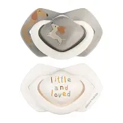 CANPOL BABIES - smoczek silikonowy Light touch 6-18m symetryczny | DOGS 2 szt.