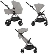 ANEX IQ Premium - wózek wielofunkcyjny, zestaw 3w1 z buggy | Silve