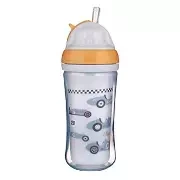CANPOL BABIES - bidon ze składaną rurką silikonową 260ml | Samochody