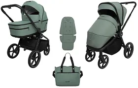 MUUVO Five - wózek wielofunkcyjny, zestaw 2w1 | Pine Green