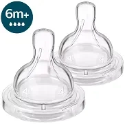 PHILIPS AVENT Anti-colic - antykolkowy smoczek do butelki 2 szt. | 6 m+