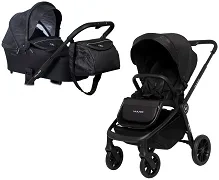 MUUVO Quick - wózek wielofunkcyjny, zestaw 2w1 z gondolą Trendy | Raven Black