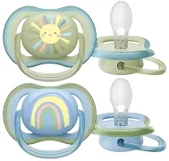 PHILIPS AVENT Ultra Air - smoczek ortodontyczny 2 szt. | 0-6 m