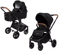 MUUVO Quick Basic - wózek wielofunkcyjny z gondolą XL, zestaw 2w1 | Onyx Black (+ ADAPTERY)