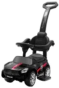 BABY MIX Racer - jeździk z panelem dźwiękowym i rączką | Czarny