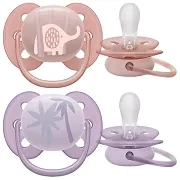 PHILIPS AVENT Ultra Soft - smoczek ortodontyczny 2 szt. | 0-6 m