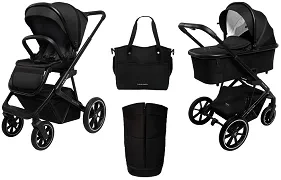 MUUVO Slick 2.0 - wózek wielofunkcyjny, zestaw 2w1 | Classic Black (+ ADAPTERY)