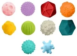 BABY MIX - zestaw zabawek sensorycznych 10 szt.