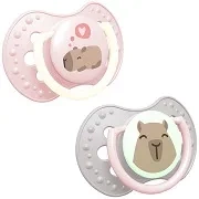 LOVI CapiChill - 2 x smoczek silikonowy dynamiczny 0-6 m | Girl