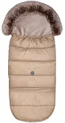 YOONCO - regulowany zimowy śpiworek do wózka z 5-punktowymi wycięciami na pasy | Taupe