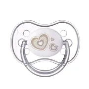 CANPOL BABIES - smoczek uspokajający silikon 18m+ anatomiczny NEWBORN BABY | beżowy