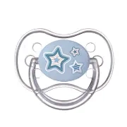 CANPOL BABIES - smoczek uspokajający silikon 0-6m anatomiczny NEWBORN BABY | niebieski