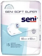 SENI Soft Super - podkłady higieniczne 60 x 60 cm | 5 szt.