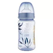 CANPOL BABIES - butelka szeroka antykolkowa 240ml EasyStart | GOLD niebieska