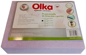 OLKA - prześcieradło frotte do łóżeczka 140 x 70 cm | Lawenda