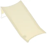 TEGA BABY - wysoki, bawełniany leżaczek do kąpieli | żółty