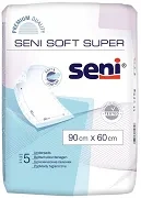 SENI Soft Super - podkłady higieniczne 60 x 90 cm | 5 szt.