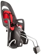 HAMAX Caress - fotelik rowerowy montowany na ramie | Dark grey/red