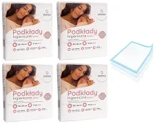 YOONCO - superchłonne podkłady higieniczne 60x40 cm | 4 x 15 szt.