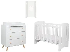 YOONCO - łóżeczko Soni + komoda + przewijak miękki | Owieczka