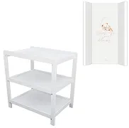 YOONCO - półkoprzewijak biały + przewijak profilowany miękki | Miś Sweet Dreams