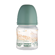 CANPOL BABIES -  Butelka antykolkowa EasyStart 120ml | MOUNTAINS zielona