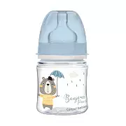 CANPOL BABIES - butelka szeroka antykolkowa 120 ml PP EasyStart | BONJOUR PARIS niebieska