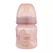 CANPOL BABIES - butelka szeroka antykolkowa 120ml EasyStart | GOLD różowa