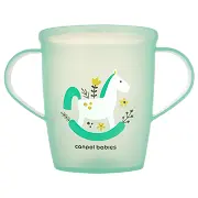 CANPOL BABIES - kubek otwarty z uchwytami 250 ml | TOYS zielony