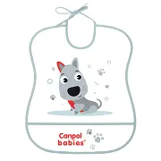 CANPOL BABIES - śliniak zmywalny CUTE ANIMALS 1szt. | Piesek