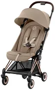 CYBEX Coya - kompaktowy wózek spacerowy | Cozy Beige (Rosegold Frame)