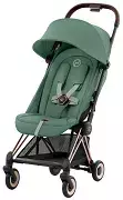 CYBEX Coya - kompaktowy wózek spacerowy | Leaf Green (Rosegold Frame)