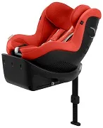 CYBEX Sirona Gi i-Size - obrotowy fotelik samochodowy 0-20 kg | Hibiscus Red PLUS
