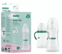 NENO Bottle 300 - butelka do karmienia i nauki picia ze smoczkiem | 300 ml