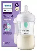 PHILIPS AVENT Natural Response - butelka z nakładką antykolkową AirFree 260 ml  | 1 m+