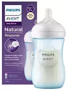 PHILIPS AVENT Natural Response - responsywna butelka antykolkowa 260 ml BLUE | 1 m+