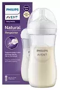 PHILIPS AVENT Natural Response - responsywna butelka antykolkowa 330 ml | 3 m+