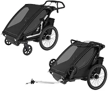 THULE Chariot Sport 2 Double - dwuosobowa przyczepka rowerowa 2w1 Multisport | Black