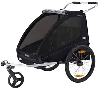 THULE Coaster XT - dwuosobowa przyczepka rowerowa 2w1 | Black