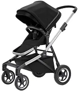 THULE Sleek - miejski wózek spacerowy | Aluminum/Midnight Black