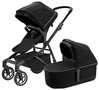 THULE Sleek - wózek wielofunkcyjny, zestaw 2w1 | Black/Midnight Black