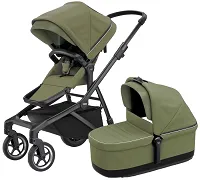 THULE Sleek - wózek wielofunkcyjny, zestaw 2w1 | Black/Soft Green